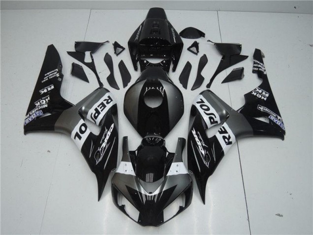 CBR 1000 RR 04-05 Motorrad Verkleidung - Grau Schwarz Repsol