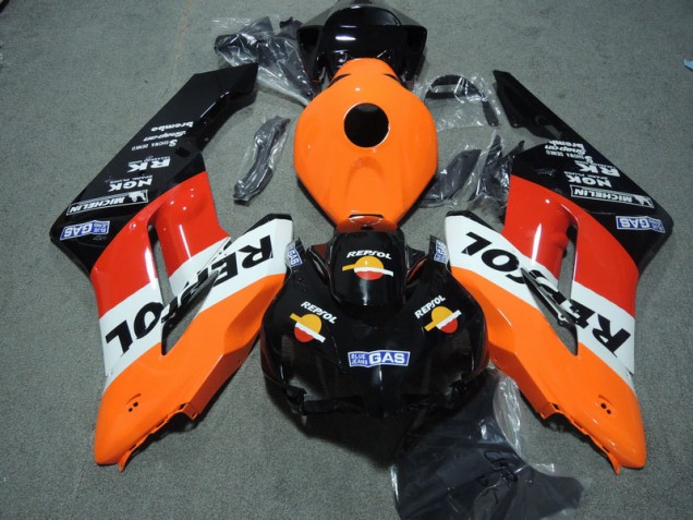 CBR 1000 RR 04-05 Motorrad Verkleidung - Schwarz Orange Repsol