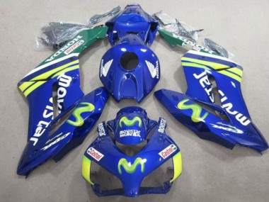 CBR 1000 RR 04-05 Motorrad Verkleidungen - Blaus Movistar Castrol