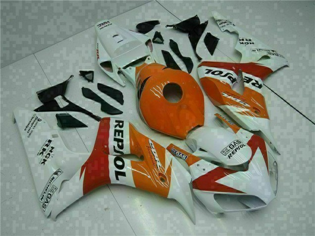 CBR 1000 RR 04-05 Motorrad Verkleidungen - Orange Weiß Repsol