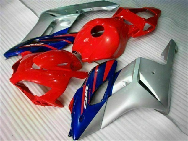 CBR 1000 RR 04-05 Motorrad Verkleidungen - Rot Silber Blau