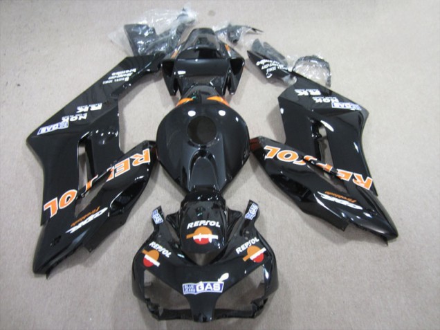 CBR 1000 RR 04-05 Motorrad Verkleidungen - Schwarz Orange Repsol