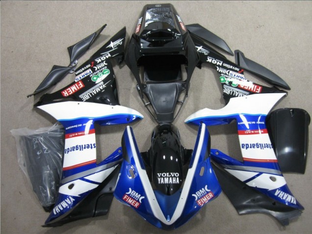 CBR 1000 RR 04-05 Motorrad Verkleidungen - Schwarz Weiß Blau Sterilgarda Volvo