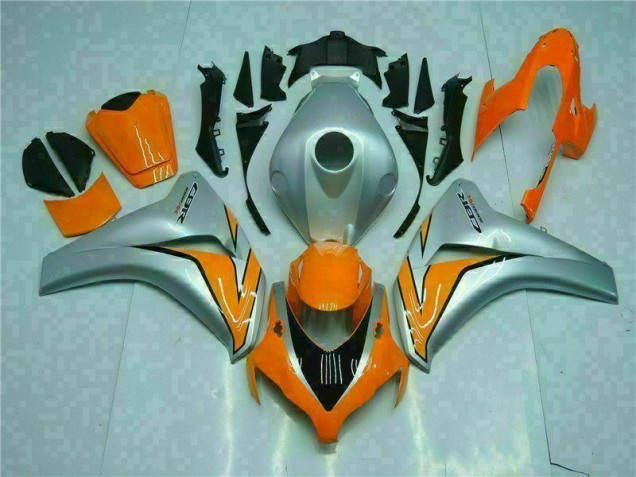 CBR 1000 RR 08-11 Motorrad Verkleidungen - Orange Silber