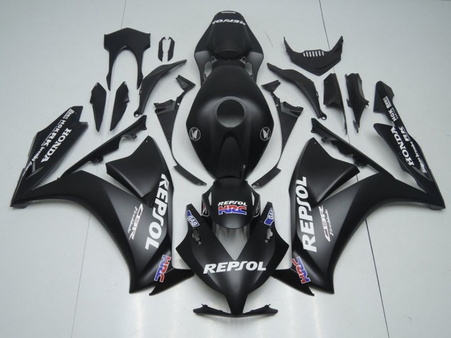 CBR 1000 RR 12-16 Motorrad Verkleidung - Matt Schwarzer Repsol