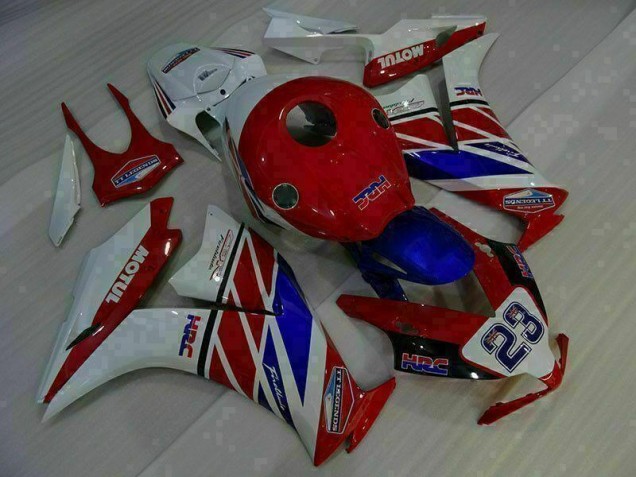 CBR 1000 RR 12-16 Motorrad Verkleidungen - Rot Weiß Blau 23