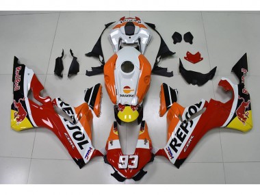 CBR 1000 RR 17-23 Motorrad Verkleidungen - Repsol 93 Rot Bull