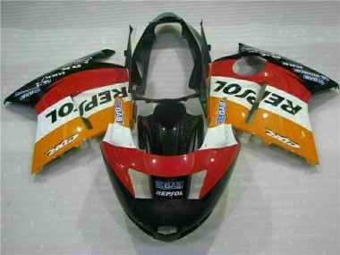 CBR 1100 XX 96-07 Motorrad Verkleidungen - Orange Repsol