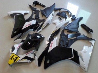 CBR 500 RR 13-15 Motorrad Verkleidungen - Schwarz Weißer Denso Rizoma 14