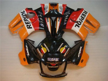 CBR 600 F3 95-98 Motorrad Verkleidungen - Schwarz Orange Repsol