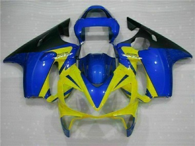 CBR 600 F4i 01-03 Motorrad Verkleidungen - Gelb Blau