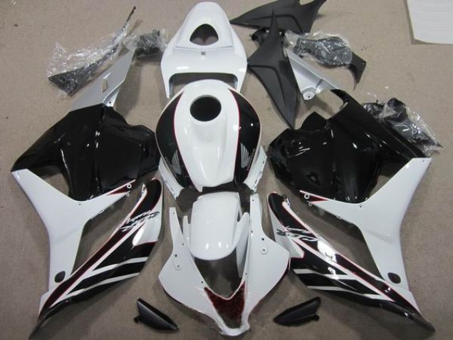 CBR 600 RR 09-12 Motorrad Verkleidung - Schwarz Weiß