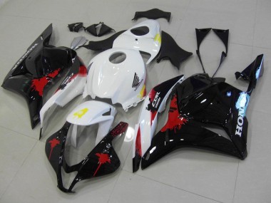 CBR 600 RR 09-12 Motorrad Verkleidungen - Schwarz Rote Weiß