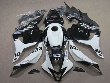 CBR 600 RR 09-12 Motorrad Verkleidungen - Schwarz Weiß Repsol