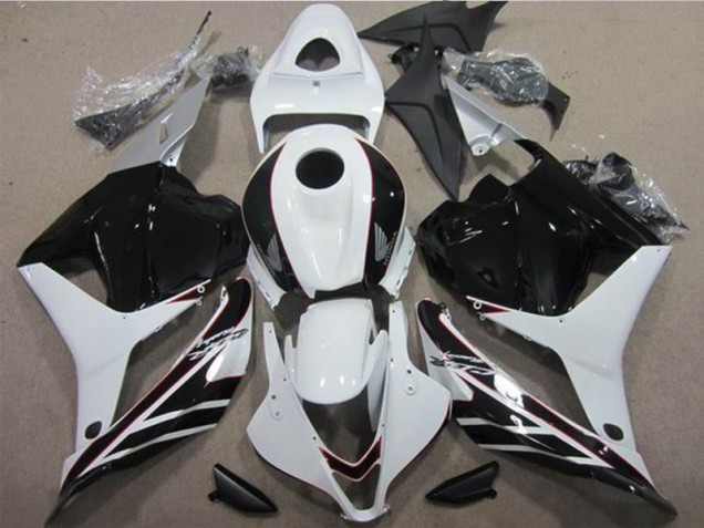 CBR 600 RR 09-12 Motorrad Verkleidungen - Weiß Schwarz