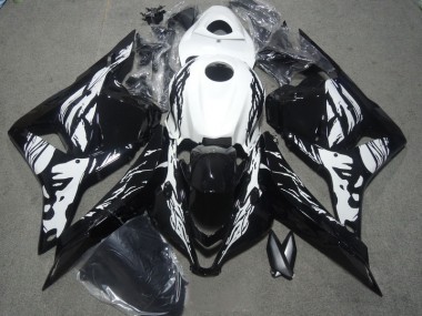 CBR 600 RR 09-12 Motorrad Vollverkleidung - Schwarz Weiß