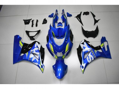 GSXR 1000 17-23 Motorrad Verkleidungen - Blau Weißer Aufkleber