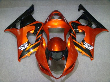 GSXR 1000 K3 03-04 Motorrad Verkleidungen - Orange Schwarz