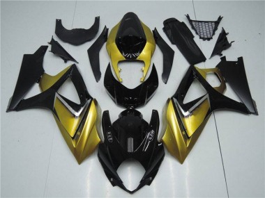 GSXR 1000 K7 07-08 Motorrad Verkleidung - Gold Schwarz