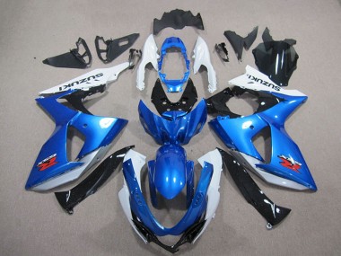 GSXR 1000 K9 09-16 Motorrad Verkleidung - Blau Weiß