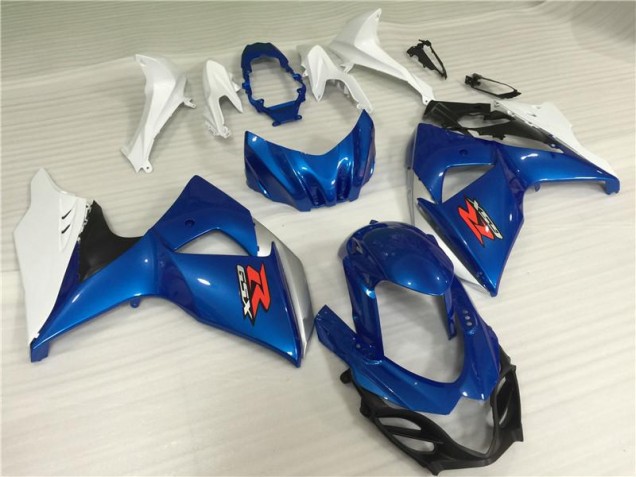 GSXR 1000 K9 09-16 Motorrad Verkleidung & Plastik - Blau Weiß