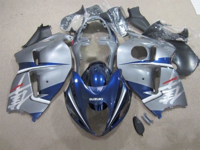 GSXR 1300 Hayabusa 96-07 Motorrad Verkleidungen - Silber Blau