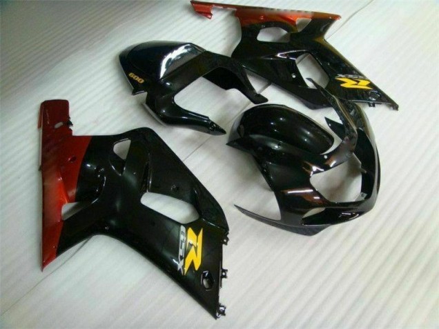 GSXR 600 / 750 K1 K2 K3 01-03 Motorrad Verkleidungen & Plastik - Schwarz