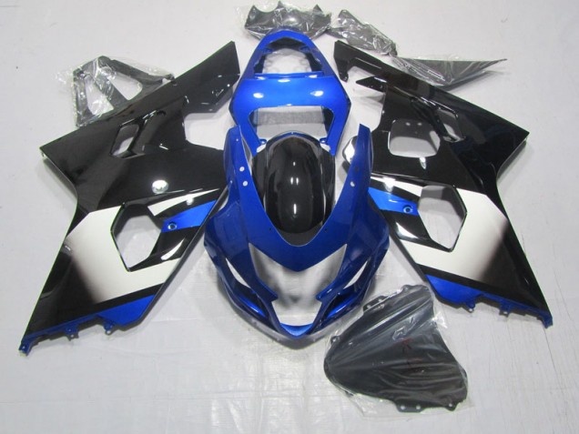 GSXR 600 K4 04-05 Motorrad Verkleidungen - Schwarz Blau