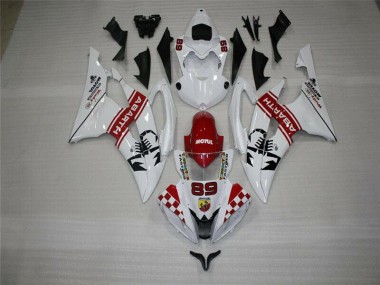 R6 08-16 Motorrad Verkleidungen Komplett Sets - Weiß