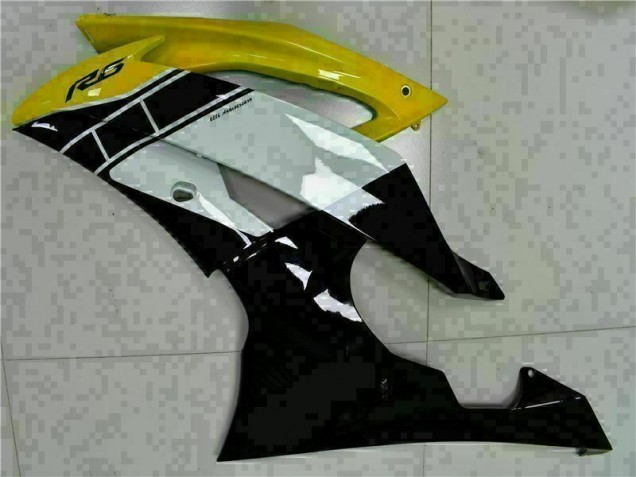 R6 08-16 Motorrad Vollverkleidung - Gelb Schwarz