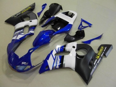 R6 98-02 Motorrad Verkleidungen - Blau, Weiß und Schwarz