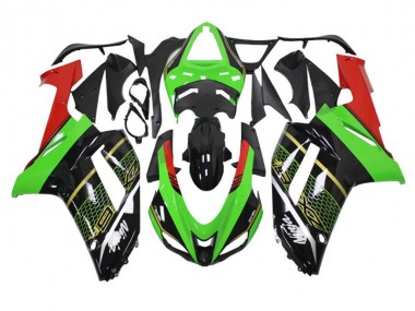 ZX6R 07-08 Motorrad Verkleidung - Grün Schwarz